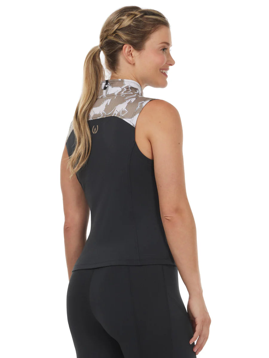 Kerrits Print Mix Sleeveless Riding Top