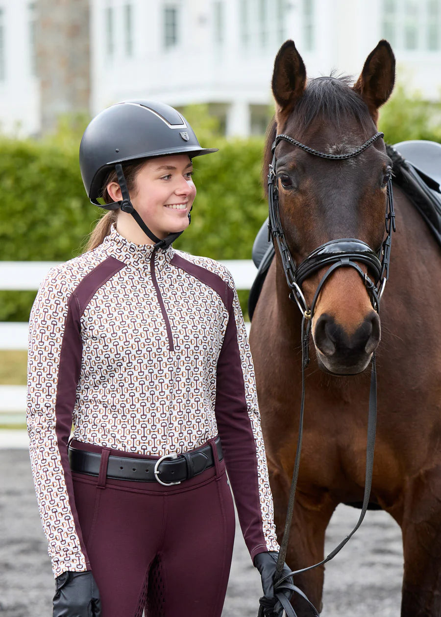 Kerrits First Level Quarter Zip Stretch Fleece Tech Top