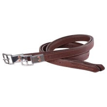 Marcel Toulouse Platinum Double Leather Stirrup Leathers w/Fancy Stitching