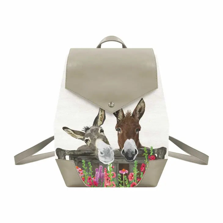 Canvas Back Pack- Peanut Butter & Jelly