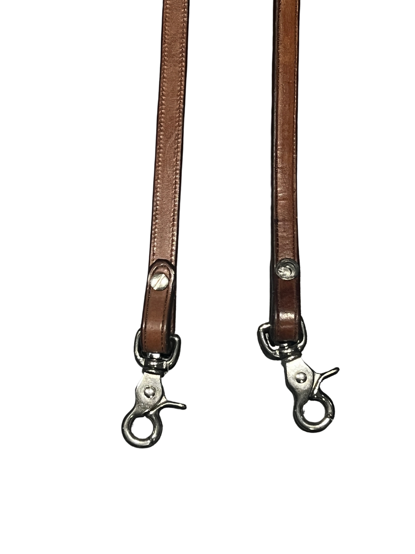 Red Cliffs Tack Plain Continuous Reins with Clips