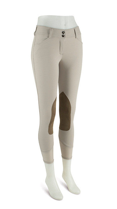 RJ Classics Ladies Gulf-Low Rise Front Zip Kneepatch Breech