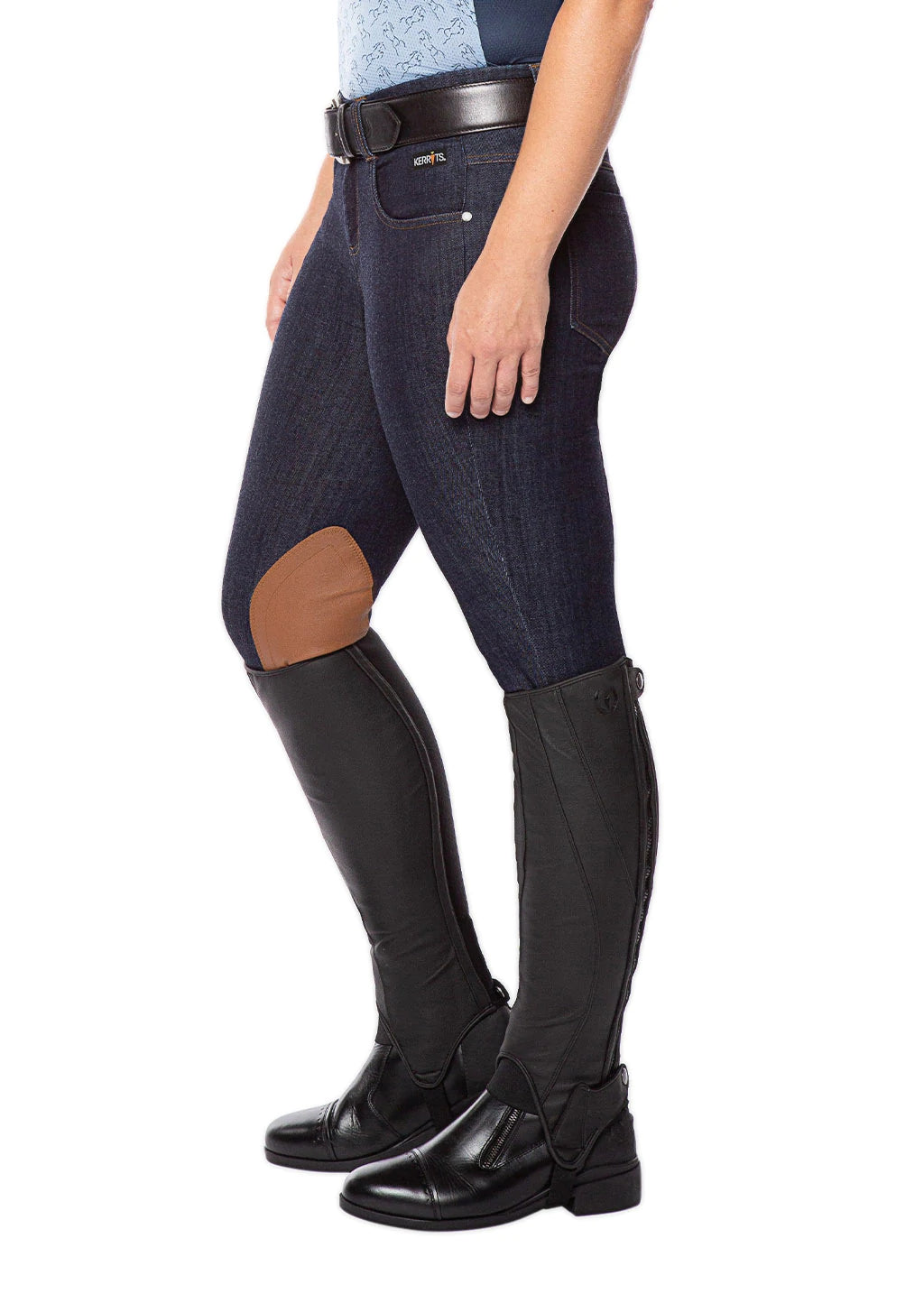 Kerrits Stretch Denim Knee Patch Breech