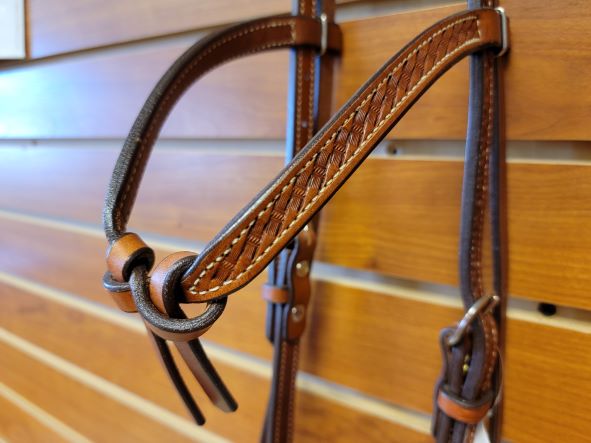 Red Cliff's Tack Knotted Browband Western Headstall - Final Sale