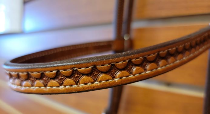 Red Cliff's Tack Western Headstall w/ Star Stamped Tooling - Final Sale