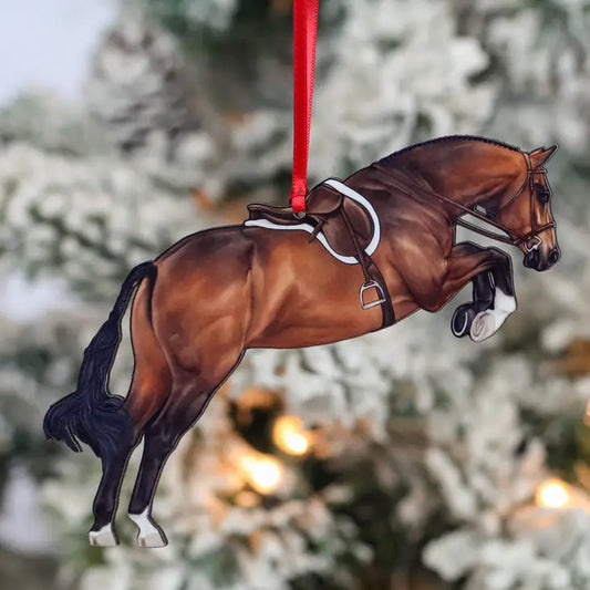 Equestrian Hunter Horse Ornament-Bay