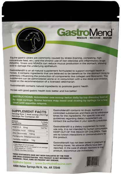 SynNutra GastroMend – Gastric Health Supplement for Horses