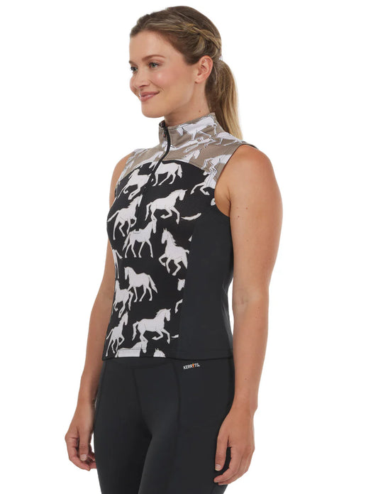 Kerrits Print Mix Sleeveless Riding Top
