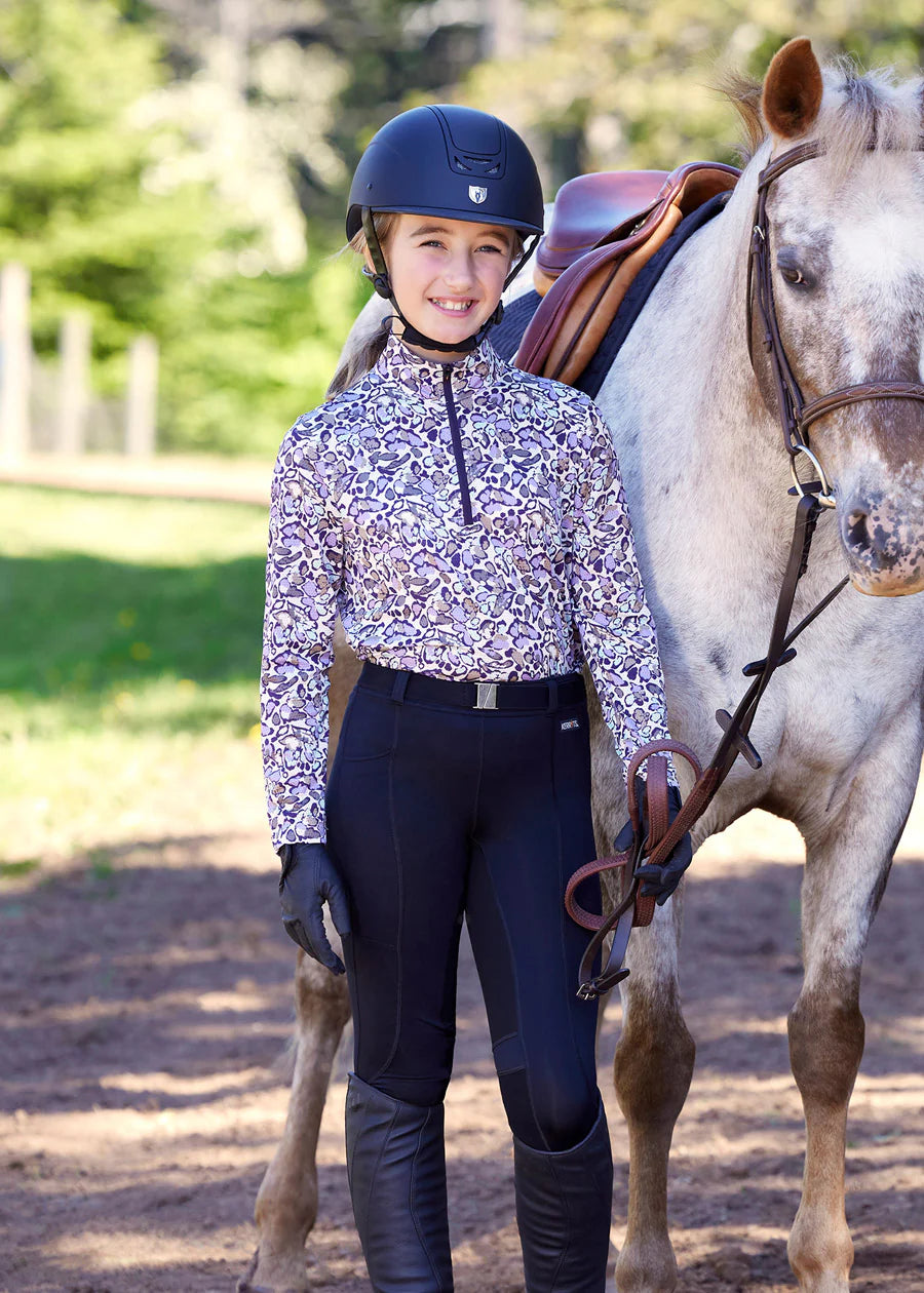 Kids Breeze Ice Fil® Long Sleeve Riding Shirt