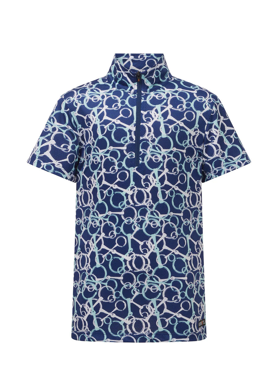 Kids Breeze Ice Fil® Short Sleeve Riding Shirt