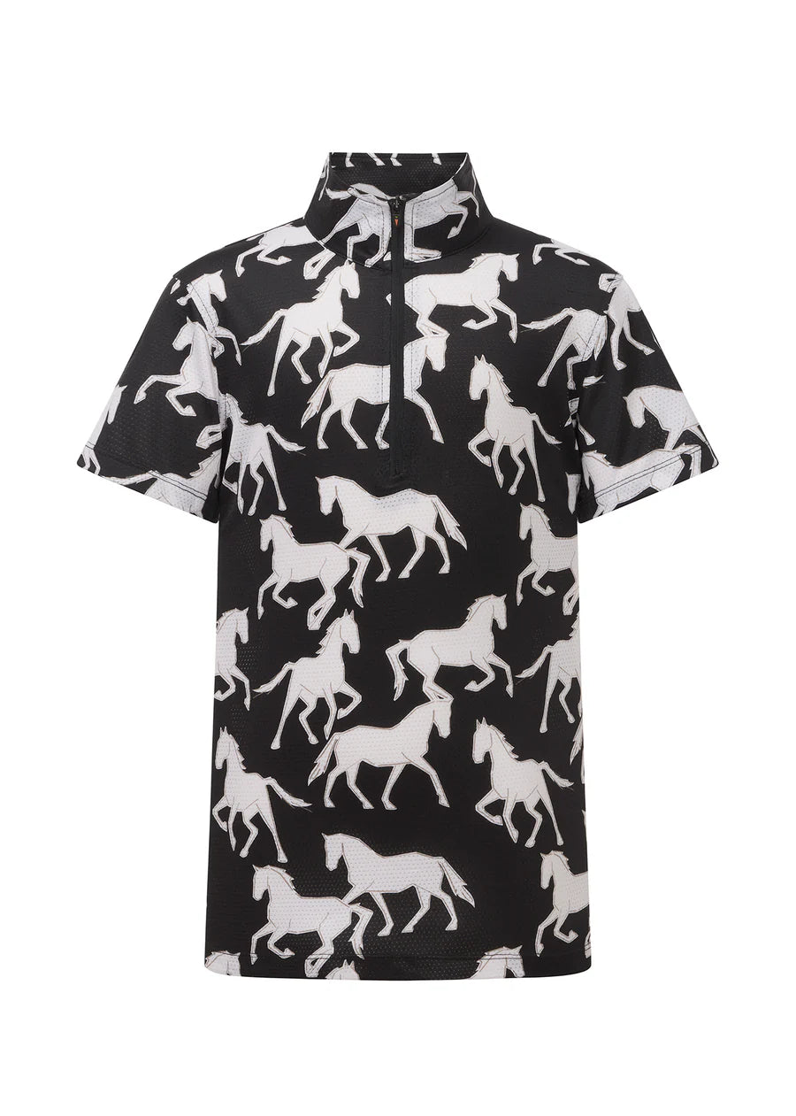 Kids Breeze Ice Fil® Short Sleeve Riding Shirt