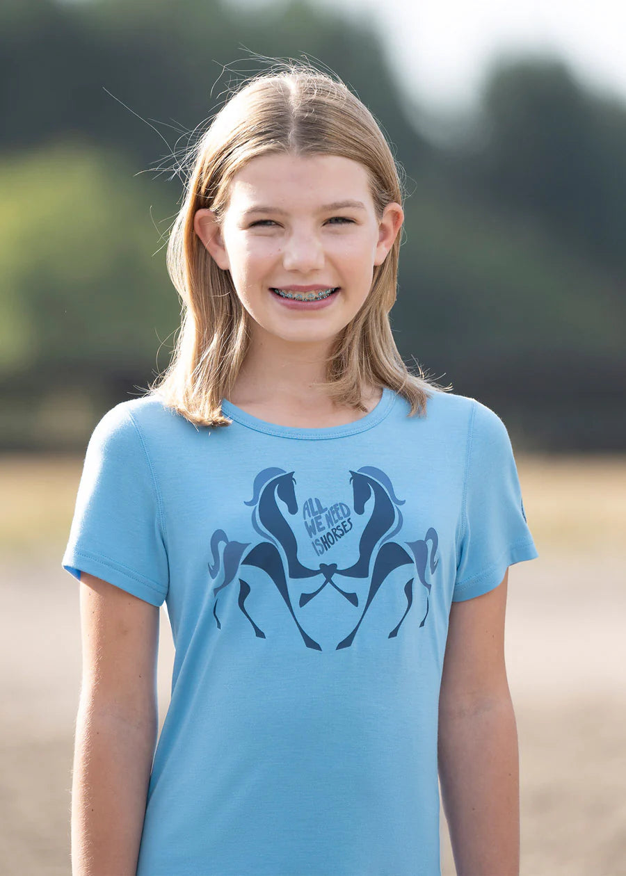 Kerrits Kids All We Need Is Horses Tee