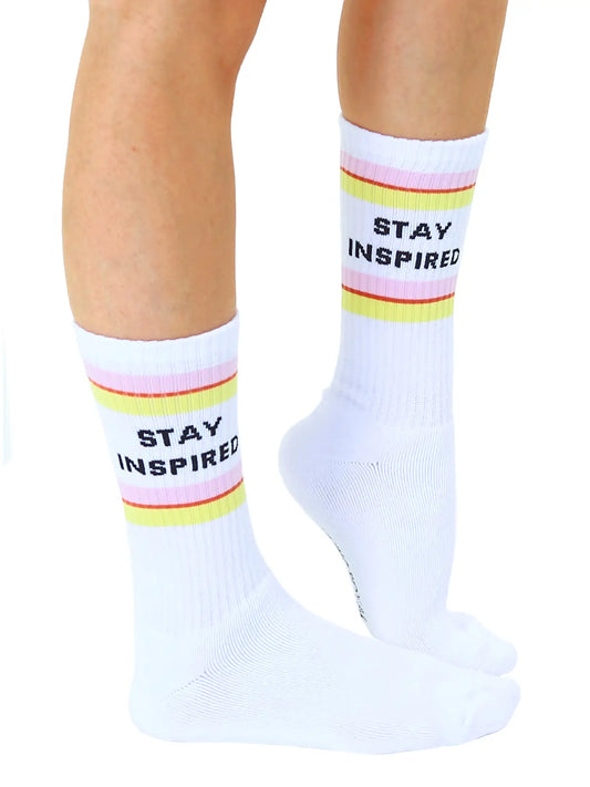 Living Royal Classic Crew Socks w/ Ribbed Tubing - "Stay