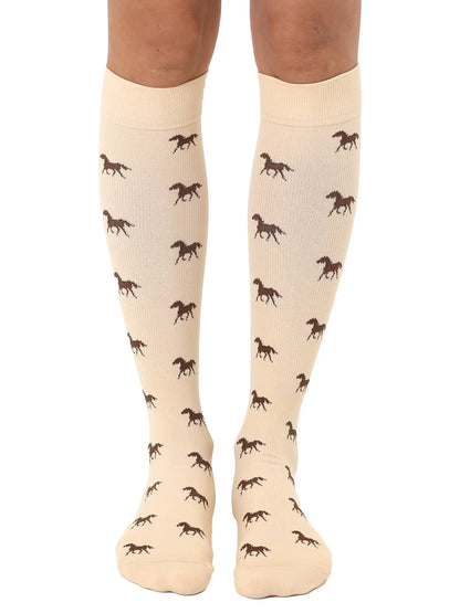 Living Royal Galloping Horse Compression Socks
