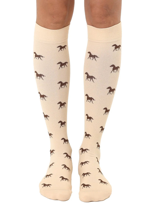 Living Royal Galloping Horse Compression Socks