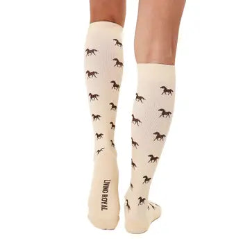 Living Royal Galloping Horse Compression Socks