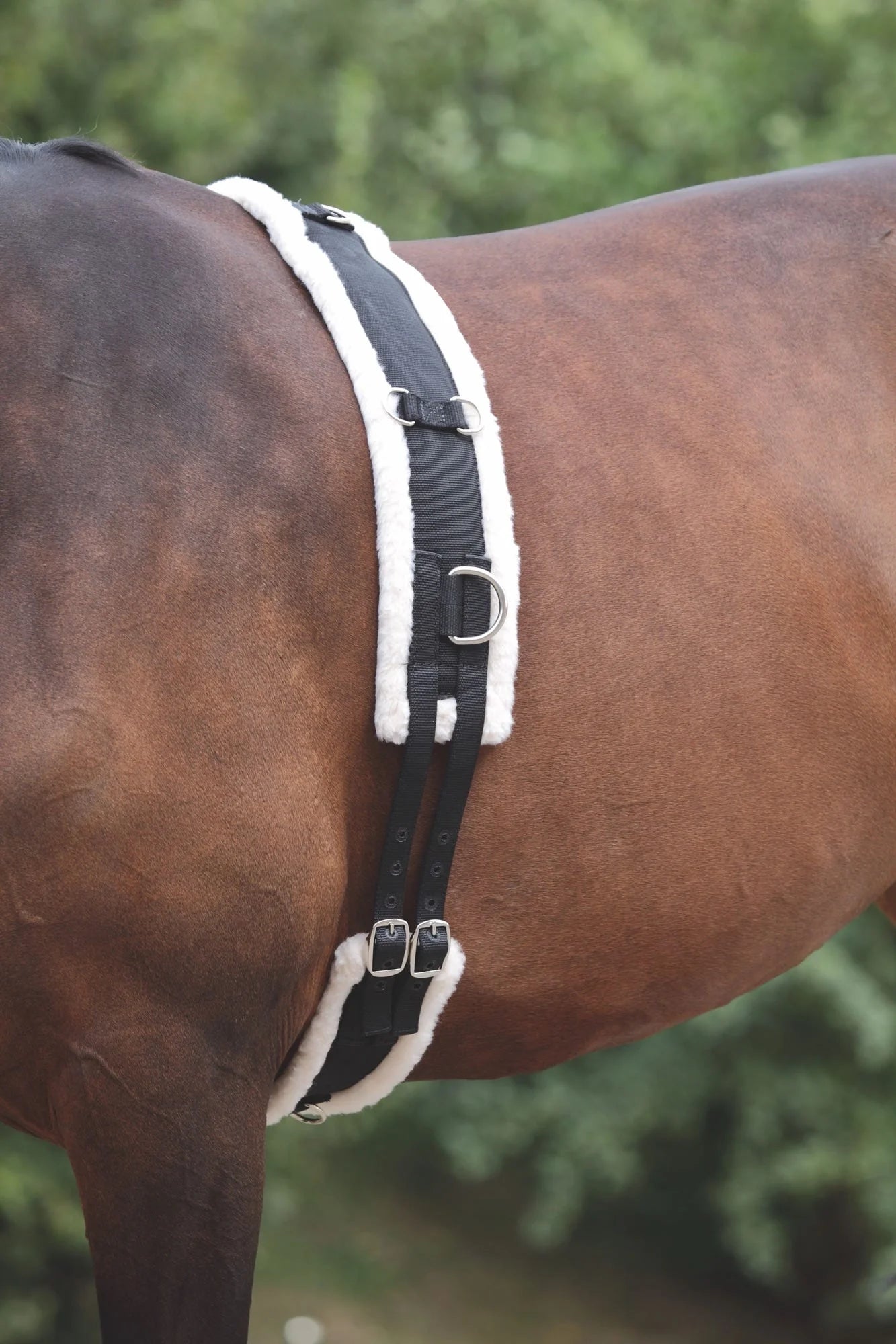 Shires Nylon Surcingle with Fleece Padding