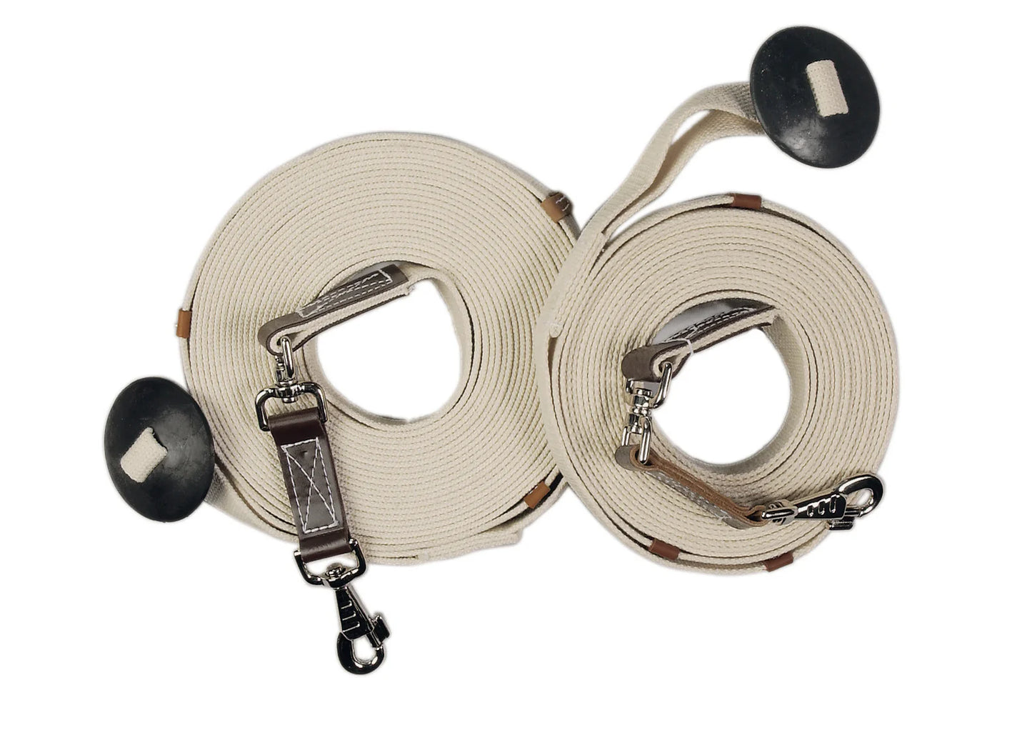 Centaur® Poly-Cotton Web 35' Lunge Line with Donut - Natural