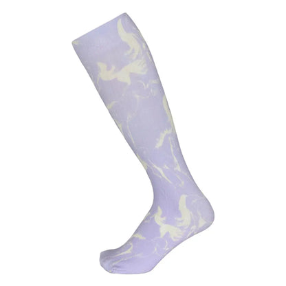 Lila Linear Horse Socks