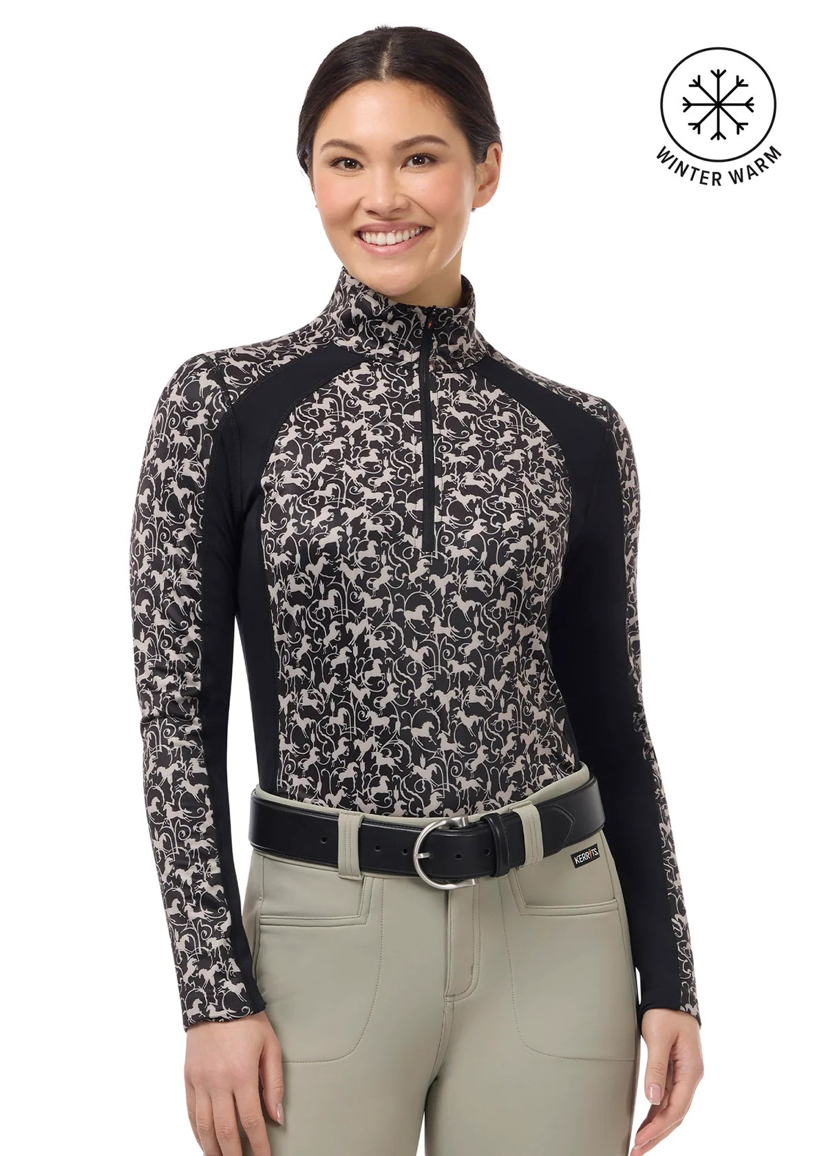 Kerrits Traverse Quarter Zip Fleece Tech Top