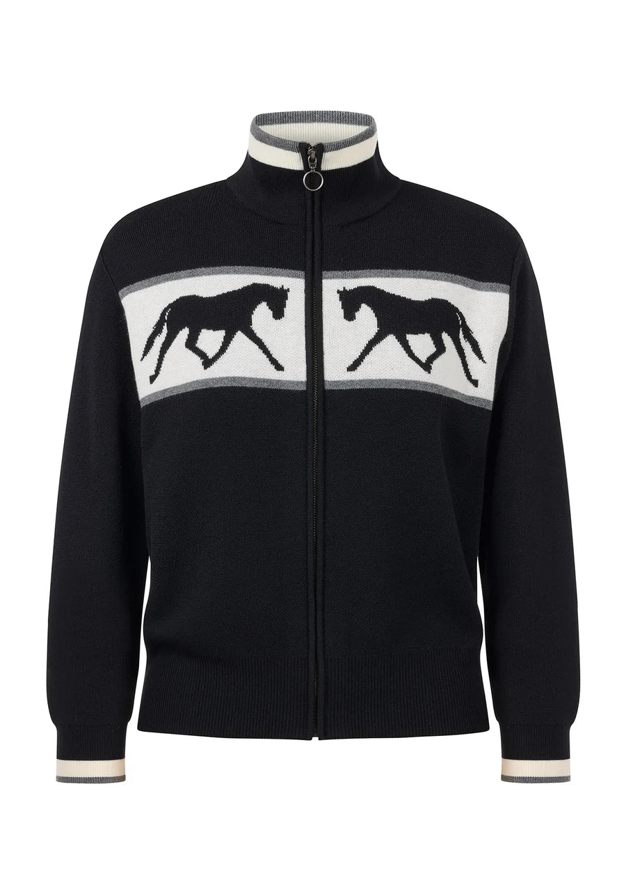 Kerrits Reflections Horse Full Zip Sweater