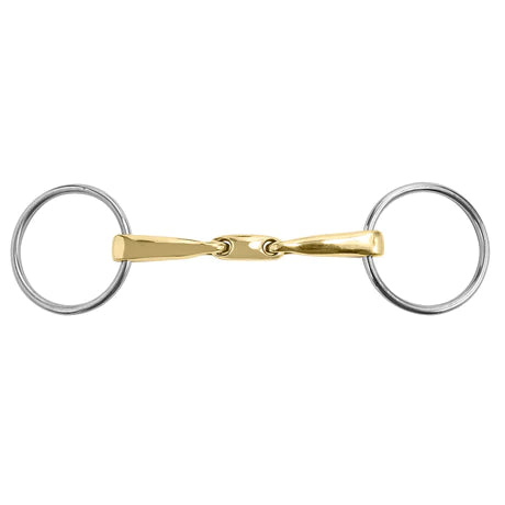 MTL Sanft Curved Mouth 14mm Loose Ring Snaffle with Lozenge