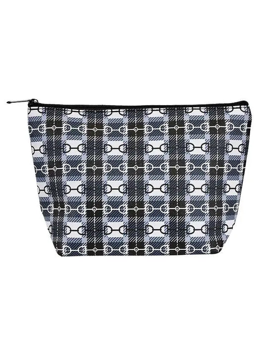 Awst Int'l Snaffle Bit Plaid Large Cosmetic Pouch