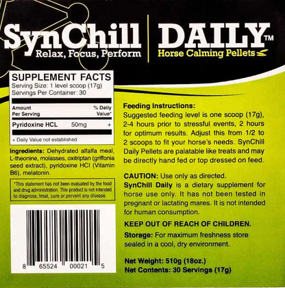 SynChill Daily – Horse Calming Supplement