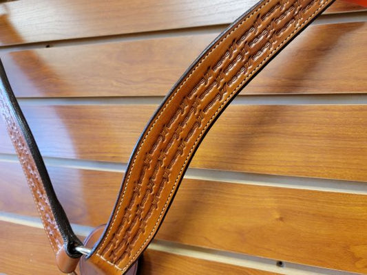 Red Cliff's Tack Barbed Wire Tooled Western Breastcollar