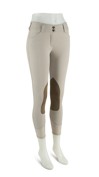 RJ Classics Ladies Gulf-Low Rise Front Zip Kneepatch Breech